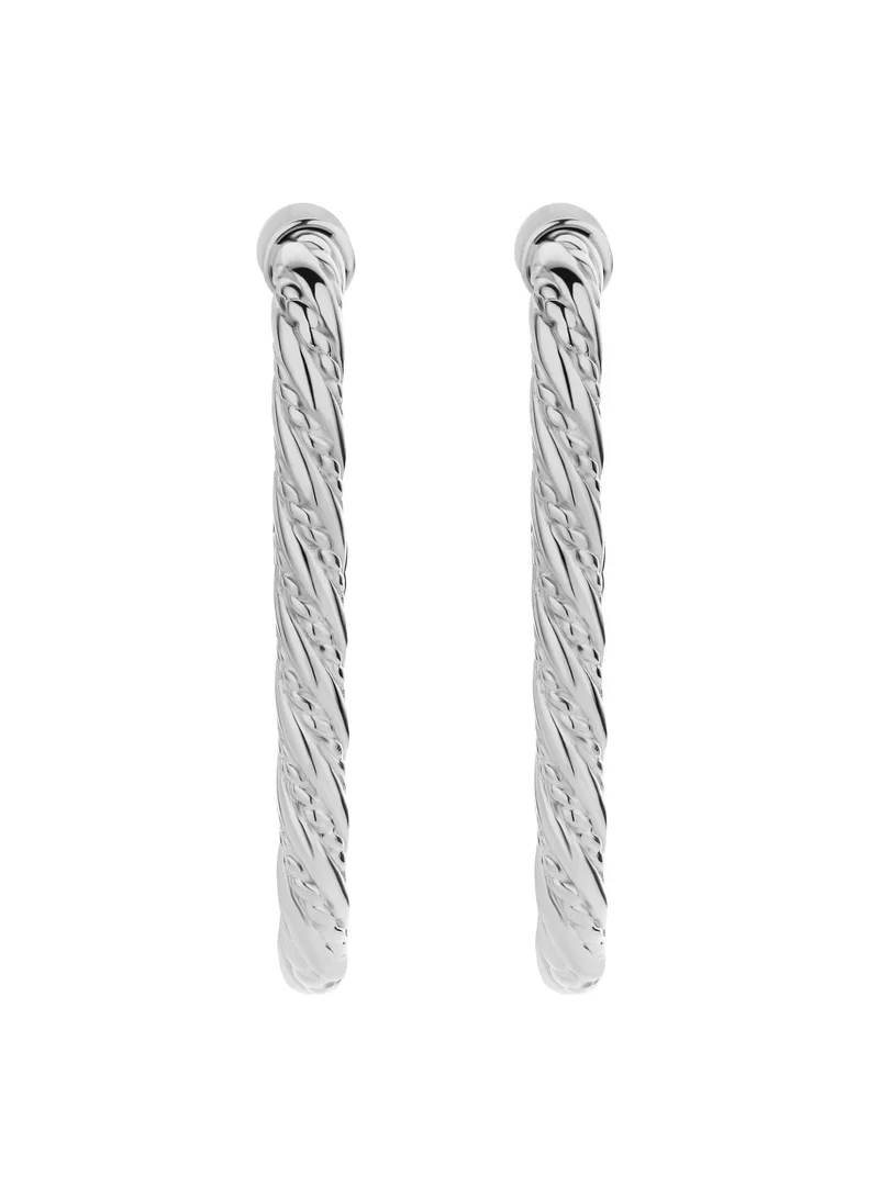 CERRUTI 1881 Giulia Twisted Cable Stainless Steel Earring for Women