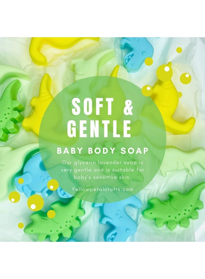 Yellow Petal Brand - Dinosaur Soap Bar, Lavender Bathing Bar, Handmade Soap safe for baby's skin (Pack of 4) - Image 4