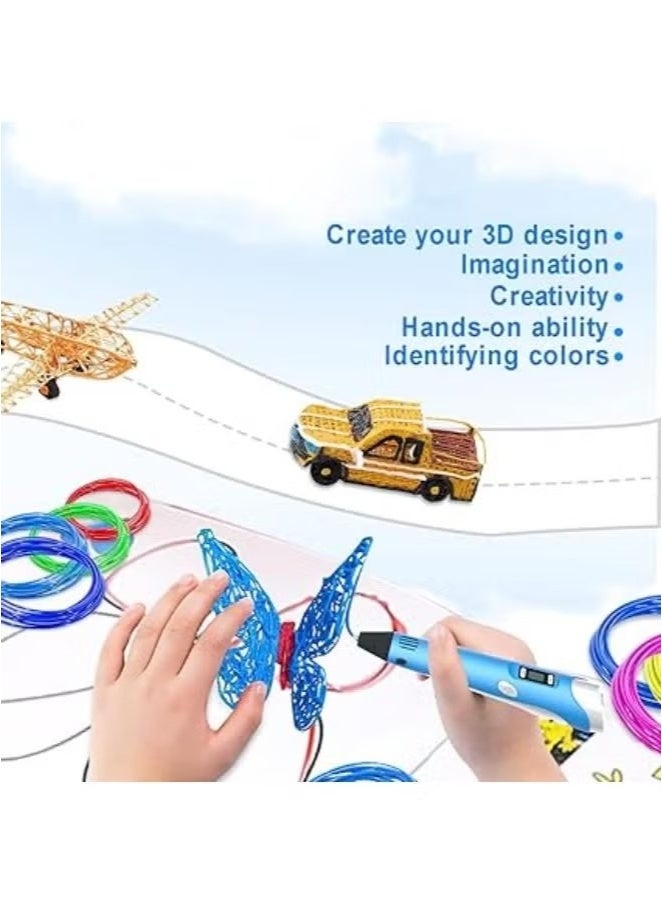 Generic Blue 3D Printing Pen – Smart Drawing Doodler Pen for Teens & Adults, Upgraded Intelligent 3D Pen for Art & Creative Projects - Image 5