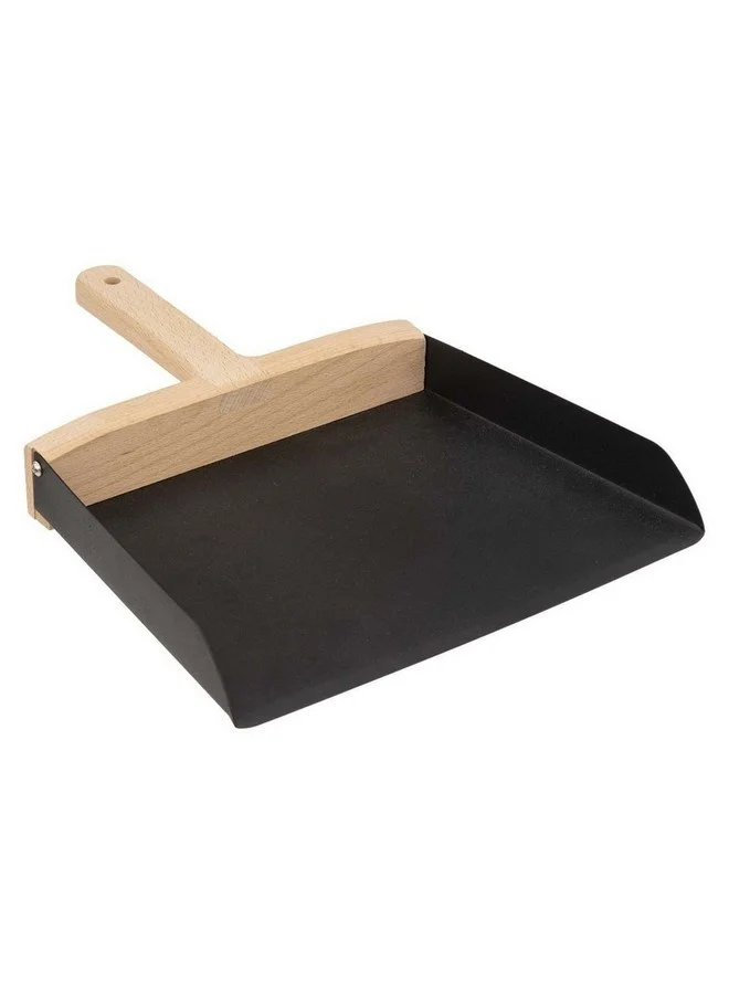 Five Simply Smart BlackWood Durable Dustpan and Brush Set Black and Beige 6.5 x 24 x 30.5 cm 164789