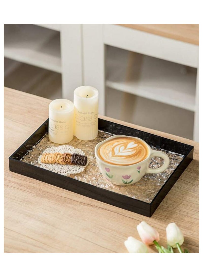 Ceramic flower-decorated coffee cup and saucer - Image 4
