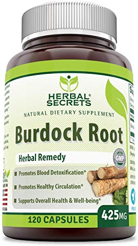 Herbal Secrets Burdock Root 425 Mg Capsules (Non-GMO) (120 Count - Pack of 2) - Image 2