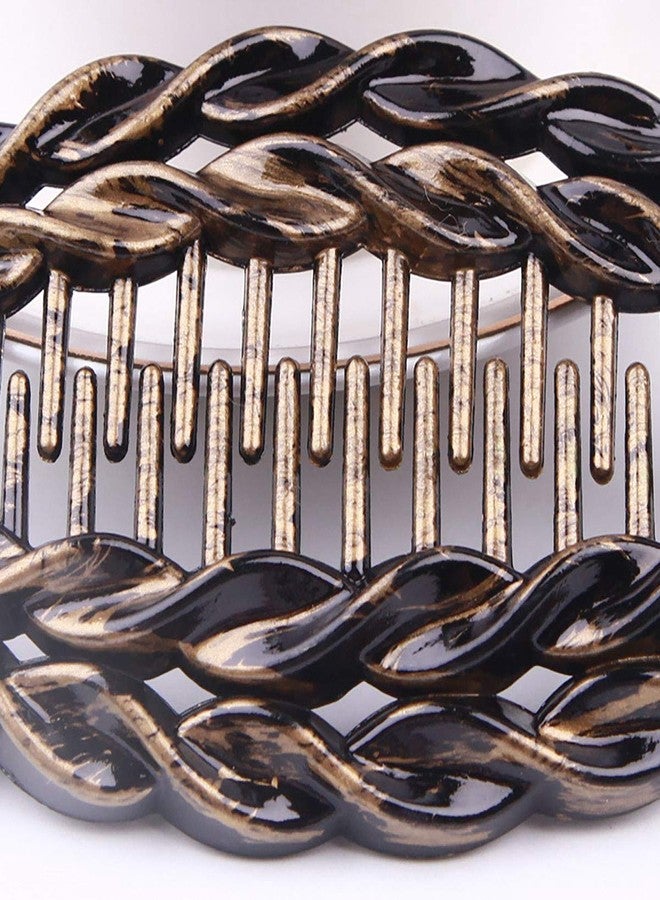 فوداتم مجموعة من 3 مشابك شعر بلاستيكية على شكل موزة، مشبك شعر كبير على شكل صدفة، مشبك شعر فرنسي مسطح على شكل سمكة قرش، مشط شعر، مشبك شعر للنساء - Image 5