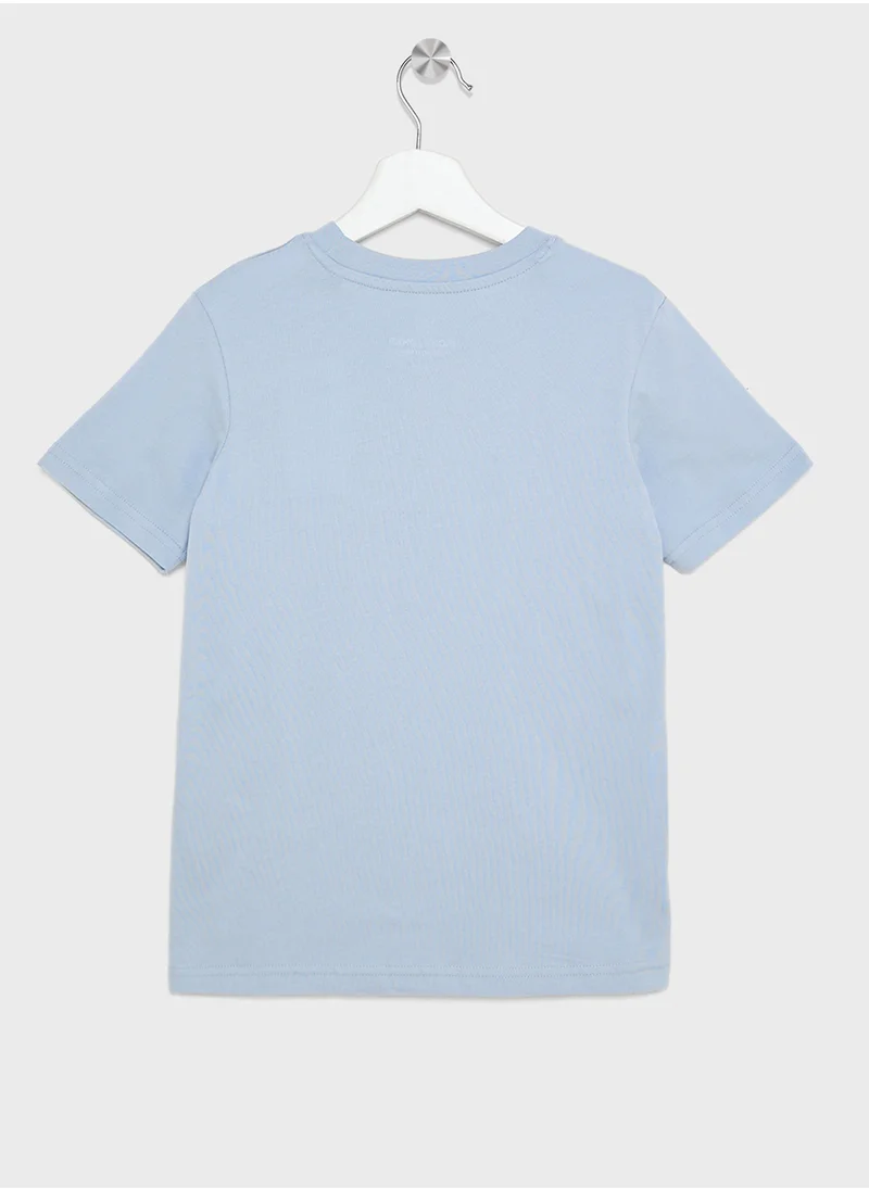 جاك وجونز جونيور Kids Logo Crew Neck T-Shirt