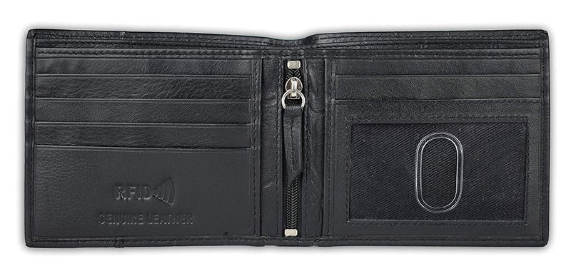 AL FASCINO Wallet for Men Stylish Purse for Men RFID Wallet Purse for Men Genuine Leather Wallet Mens, Wallets for Men (Dusky Black) - Image 3