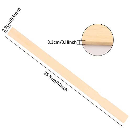 REWISS Wooden Paint Stir Sticks - 14 Inch REWISS Paint Sticks Wood Stirrers Paddles Resin or Wooden Craft Sticks, Garden and Library Markers(Pack of 50) - Image 2