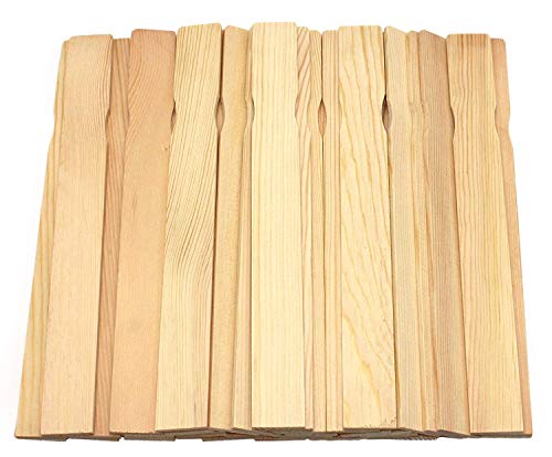 REWISS Wooden Paint Stir Sticks - 14 Inch REWISS Paint Sticks Wood Stirrers Paddles Resin or Wooden Craft Sticks, Garden and Library Markers(Pack of 50) - Image 1