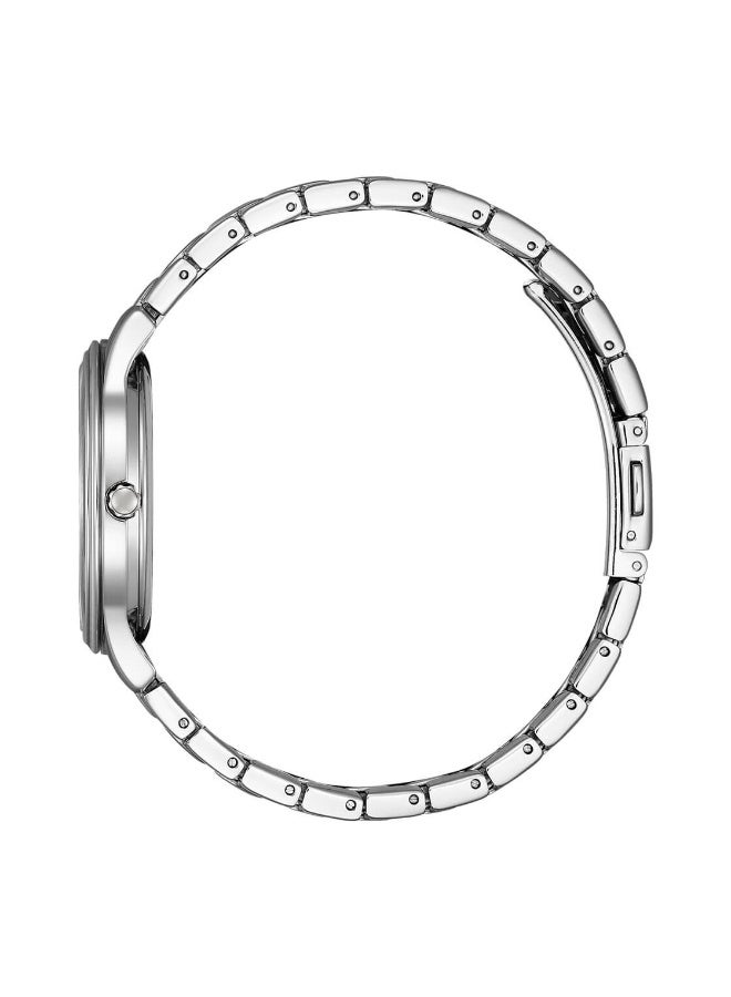 سيتيزن Elegance Eco-Drive Women’s Watch EM0411-71A, 34 mm White Dial, Stainless Steel Case & Bracelet, 50 m WR - Image 3