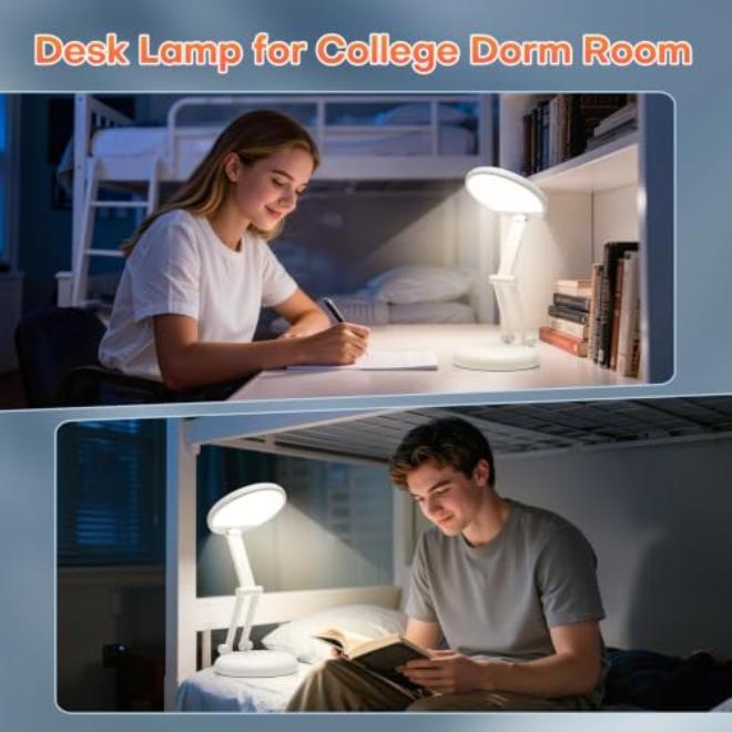 Rechargeable Desk Lamp with 360° Adjustable Arm and Touch Control – Ideal for Gifting, Home Office, Bedroom, Study – 3600mAh Battery, Dimmable LED - Image 5