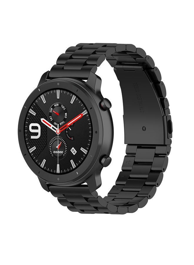 NIBEMINENT Replacement Metal Band For Smartwatch Black - Image 2