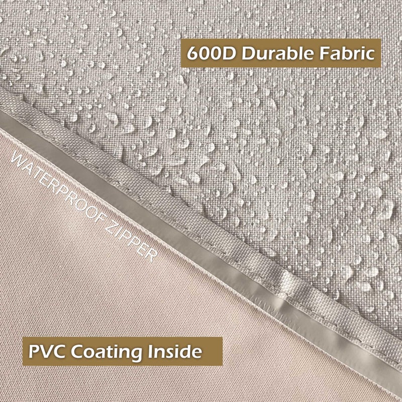 IC ICLOVER Outdoor TV Cover 60-65 Inch, IC ICLOVER 600D Heavy Duty 4 Season Weatherproof TV Screen Protector with Waterproof Zipper, Roll up Front Flap, Fit for Wall Mount Outside Television, LED, LCD, OLED TVs - Image 3