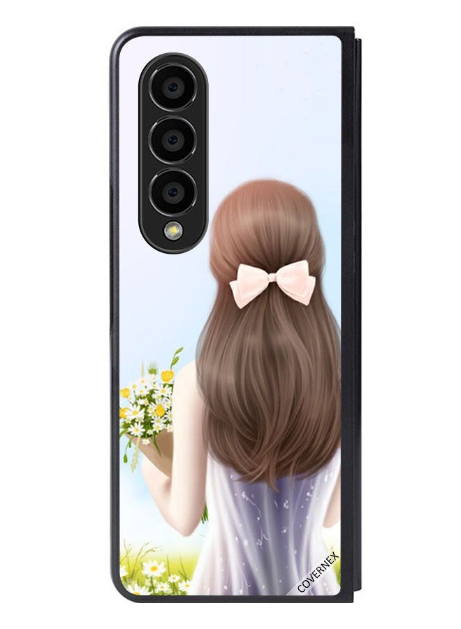 Covernex Protective Case Cover For Samsung Galaxy Z Fold 4 Lovely Girl - Image 1