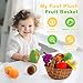 PHEZAPA Play Food for Toddler 13 Plush Pretend Food Set with Sorting Fruit Basket Baby Sensory Toys 612 Months Montessori Learning Early Educational Toy for Infants Gifts for 1 Year Old Boy Girl - Image 4