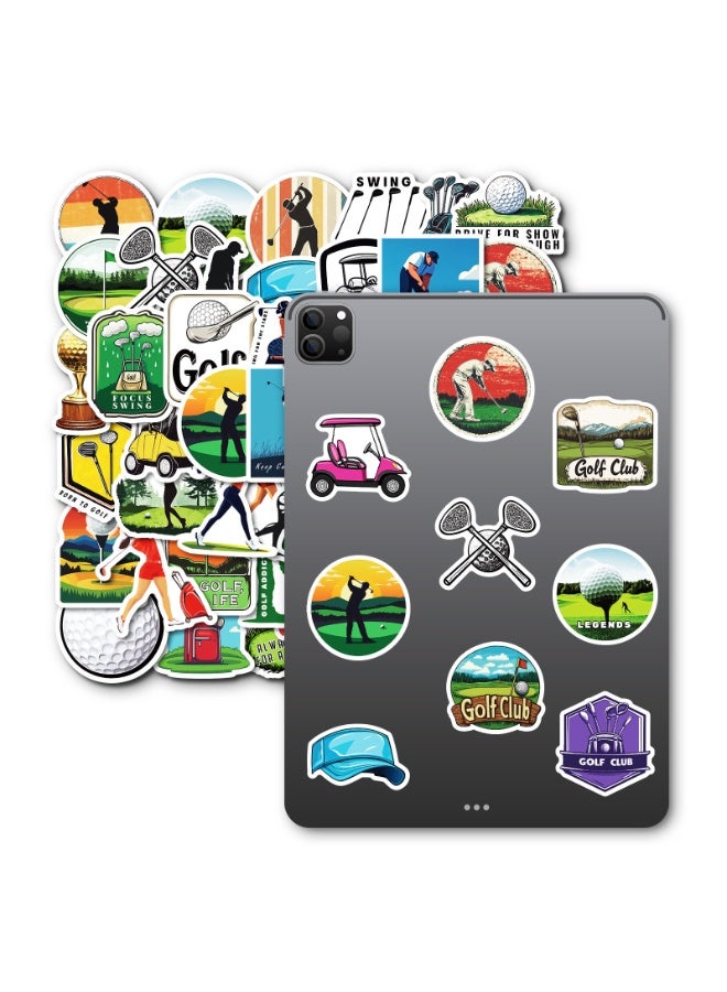 Funny Golf Stickers 50PCS Cool Sport Golf Stickers for Scrapbooking Golfing Stickers Funny Golf Gifts for Teen Girl s Boys Golf Ball Stickers Golf Decorations for Party Laptop Decals Water Bottle - Image 4