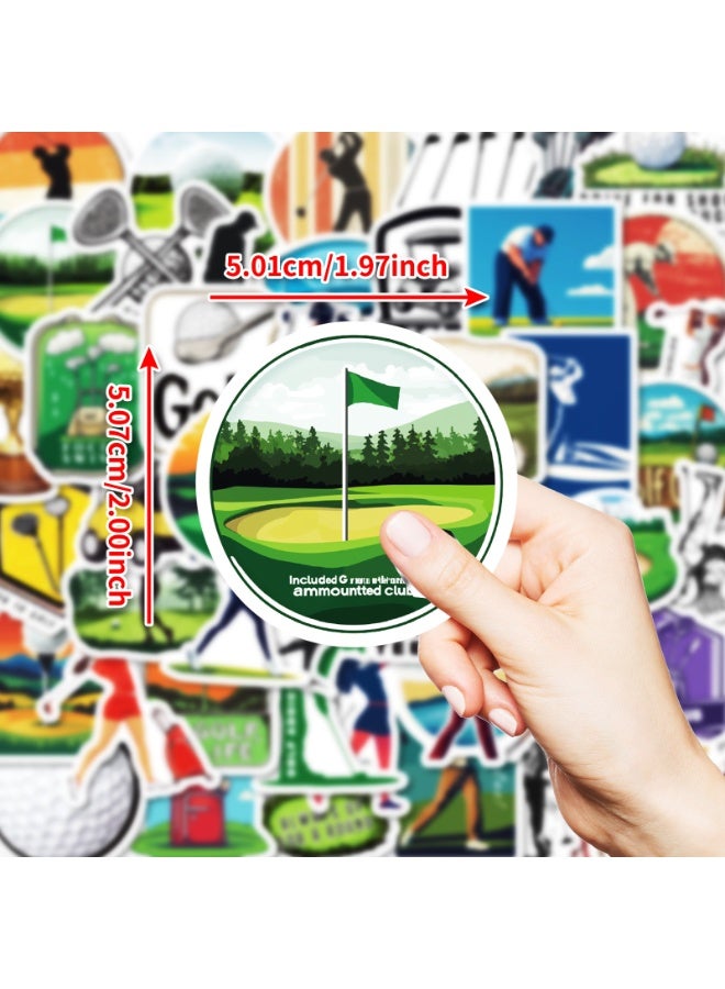 Funny Golf Stickers 50PCS Cool Sport Golf Stickers for Scrapbooking Golfing Stickers Funny Golf Gifts for Teen Girl s Boys Golf Ball Stickers Golf Decorations for Party Laptop Decals Water Bottle - Image 5