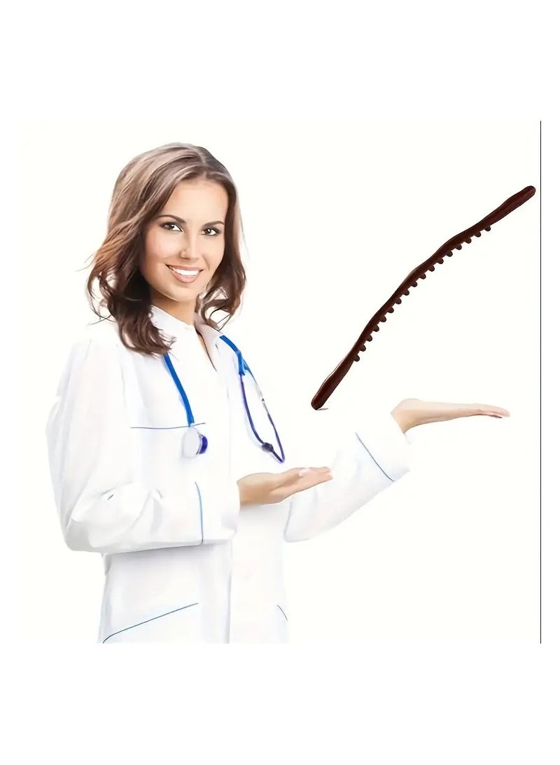 Generic 1pc 19 Beads Rolling Massage Stick For Neck Back And Stomach Pain Relief Design That Matches Your Body Muscles  - Image 5