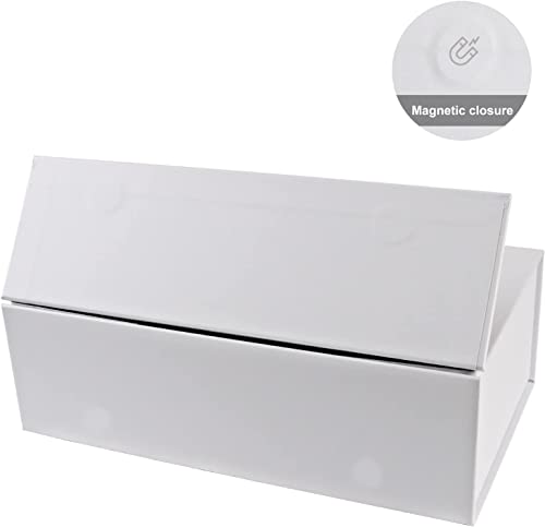 ROSTELACK Gift Box, 10' x 6' x 3', 5PCS, White, Luxury Gift Packaging with Magnetic Closure Lid, Ideal for Christmas, Thanksgiving, Wedding, Mother's Day, Birthday Gifts - Image 3