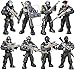 ENHANA 8 PCS Building Block City Policeman Action MiniFigures with Multiple Military Weapons Accessories SWAT Model Equipment Assembly Building Toys Party Favors Gift for Boys - Image 2