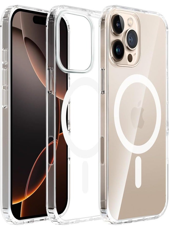 Magsafe Case for iPhone 16 Pro Max Magsafe Clear Cover Magnetic Wireless Charging Support, Shockproof Protection, Scratch-Resistant for iPhone 16 Pro Max - Clear - Image 2