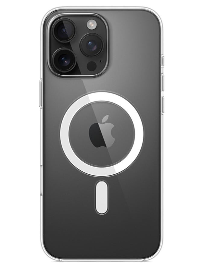 Magsafe Case for iPhone 16 Pro Max Magsafe Clear Cover Magnetic Wireless Charging Support, Shockproof Protection, Scratch-Resistant for iPhone 16 Pro Max - Clear - Image 3