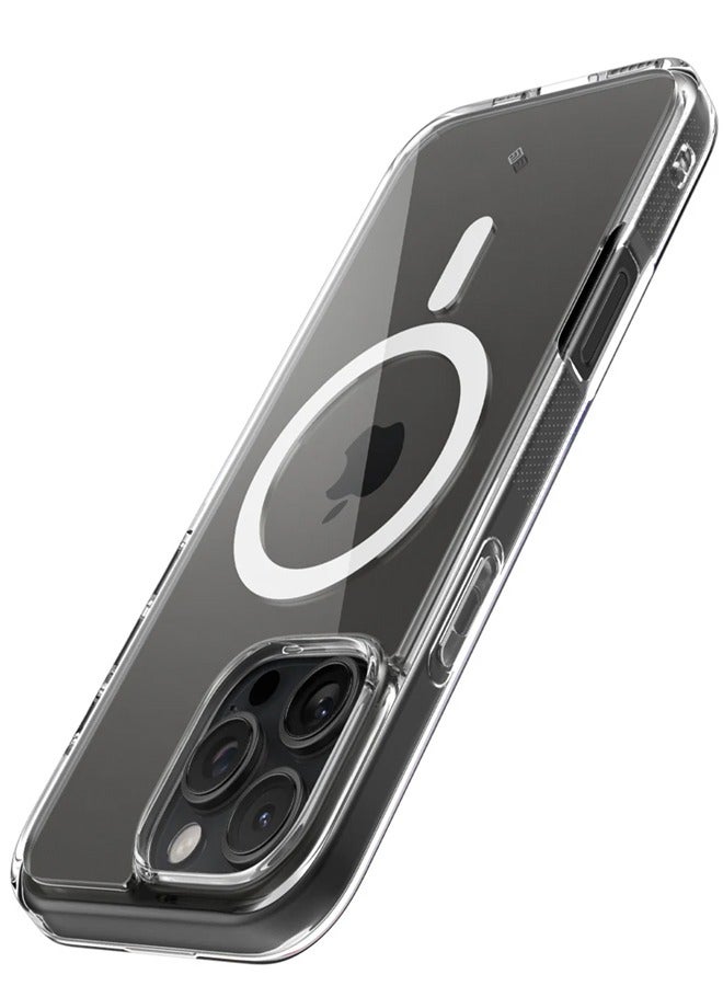 Magsafe Case for iPhone 16 Pro Max Magsafe Clear Cover Magnetic Wireless Charging Support, Shockproof Protection, Scratch-Resistant for iPhone 16 Pro Max - Clear - Image 4