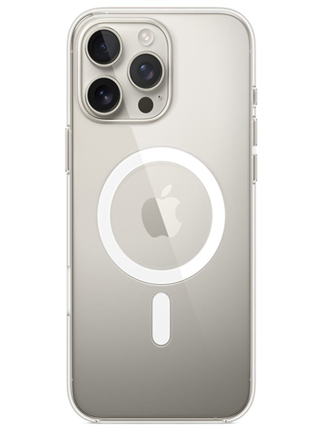 Magsafe Case for iPhone 16 Pro Max Magsafe Clear Cover Magnetic Wireless Charging Support, Shockproof Protection, Scratch-Resistant for iPhone 16 Pro Max - Clear - Image 5