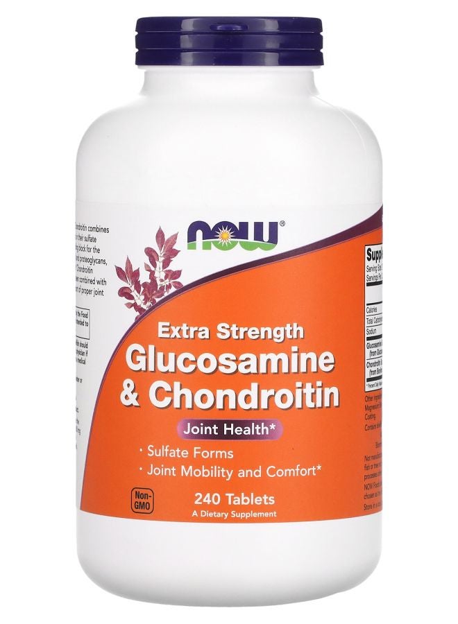 now Glucosamine & Chondroitin Extra Strength 240 Tablets
