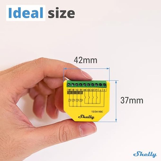 Shelly Plus RGBW PM | WiFi Smart Remote Control for RGBW Led Strips with Power Metering | Home Automation | Bluetooth Gateway | No Hub | Compatible with Alexa & Google Home | iOS Android App - Image 5