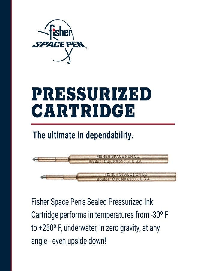 Fisher Space Pen Fine Point Pressurized Cartridge Refill, Black Ink, 2 Pack - Image 2