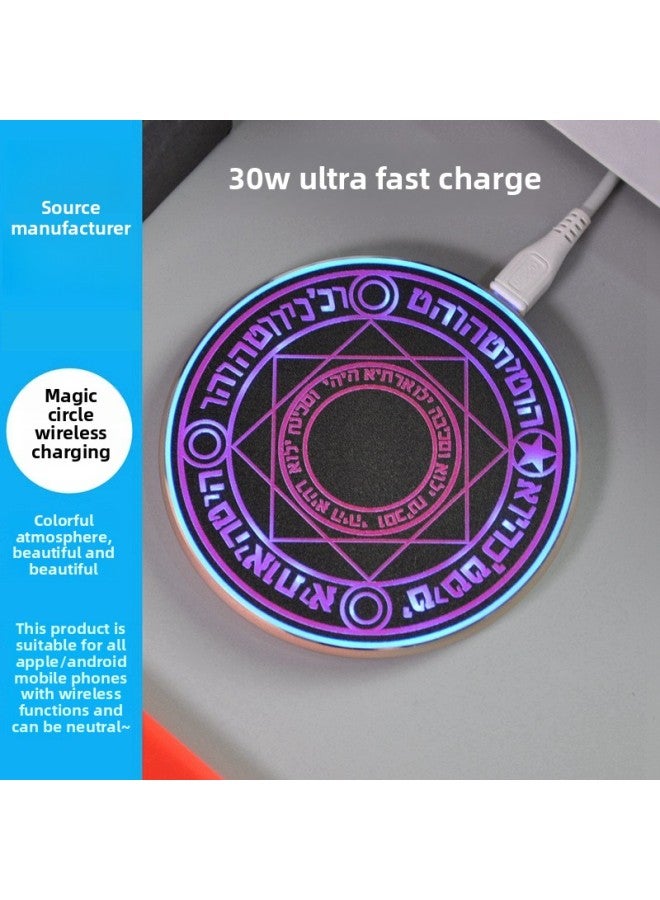 Magic Array Wireless Charger Metal 30W Fast Charge For Apple Android Mobile Phone With Wireless Function Universal-Color:30W Fast Charging Metal Magic Array 07 - Image 2