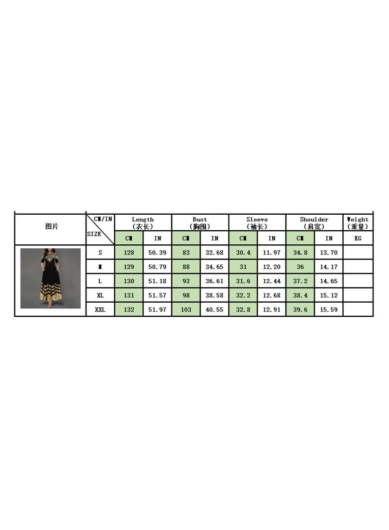 NIBEMINENT Vintage Tribal Print Crew Neck Pocket Dress, Women's Short Sleeve Wave Stripe Print Dress, Women's Clothing  - Image 5