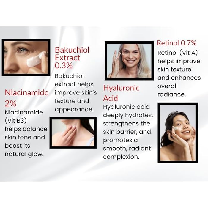 Essentially KateS Retinol Moisturizer Cream 50 ml - Pack of 2 - Face, Eye, Forehead, Crow's Feet, Décolleté & Neck Cream - Fights Sagging Appearance, Puffiness, Wrinkles and Dark Circles - Korean Skincare - Image 3