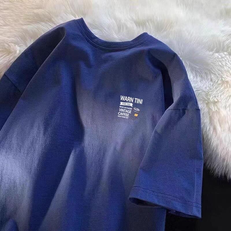 2026 Summer New 100% Cotton Top Men's Short-Sleeved T-Shirt High-end Men's Versatile Half-Sleeved T-Shirt - Image 3