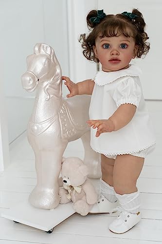 KOKOMANDY Reborn Baby Dolls 26 inch Toddler Girl Looks Realistic Silicone Reborn Babies Doll Soft Cloth Body Real Life Weighted Doll Best Gifts for Toddler Children Age 10 Year Old Girls - Image 1
