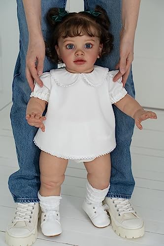 KOKOMANDY Reborn Baby Dolls 26 inch Toddler Girl Looks Realistic Silicone Reborn Babies Doll Soft Cloth Body Real Life Weighted Doll Best Gifts for Toddler Children Age 10 Year Old Girls - Image 5