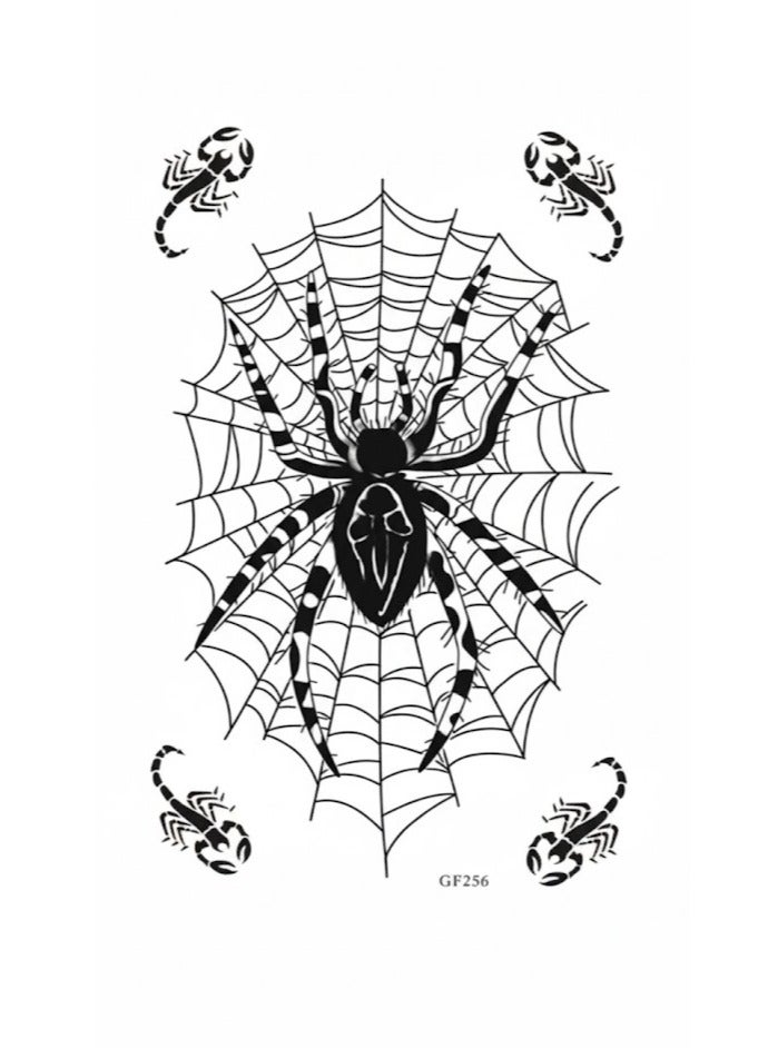 تاتؤ مؤقت علي شكل  عنكبوت بتصميم جميل وجذاب - Image 1