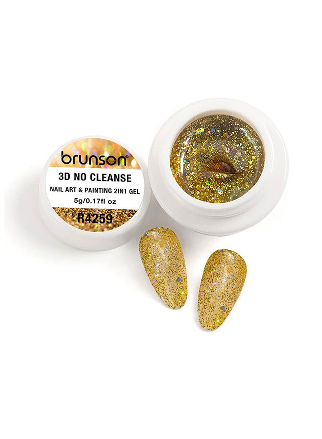 brunson Gel Paint 5g French Ombre Nail Art Soak Off UV LED Gel Polish for Manicure Pedicure Long Lasting 3D No Cleanse Nail Art 2in1 Gel Creamy Painting Gel for 3d Sculpture Good Self Leveling Rich Pigment