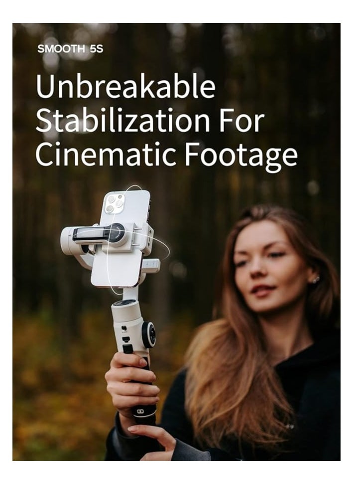 زيون - Zhiyun Smooth 5S AI 3-Axis Smartphone Gimbal (Smooth 5S AI Standard) - Image 1