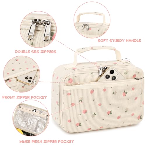 BTOOP Lunch Bags for Kids Girls Insulated Lunch Boxes Corduroy Cooler Toddler Lunch Tote Bag Thermo Picnic Bag for School Children - Image 4
