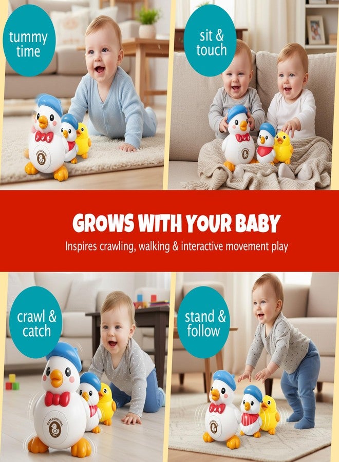ROHSCE Dancing Walking Duck Baby Toy with Music & Lights, Crawling Tummy Time Toys for Babies 6-12 Months, Interactive Waddling Duck Developmental Toy, Birthday Gifts for Toddlers 1-3 Boys Girls - Image 3