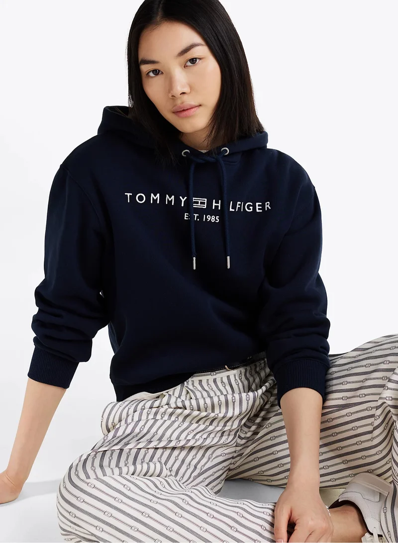 TOMMY HILFIGER Embroidered Pullover Hoodie