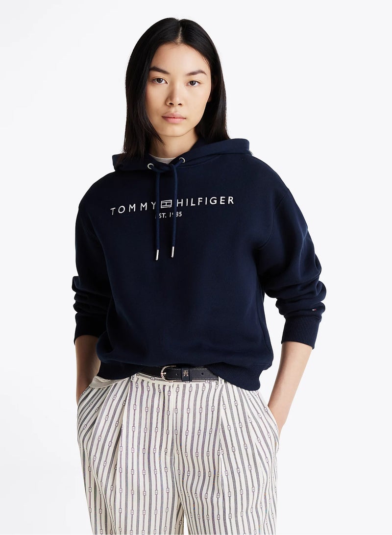 TOMMY HILFIGER Embroidered Pullover Hoodie - Image 4