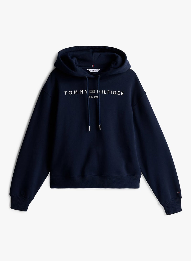 TOMMY HILFIGER Embroidered Pullover Hoodie - Image 5
