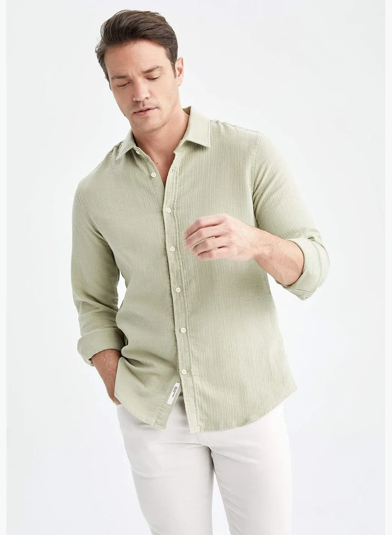 DeFacto Modern Fit Long Sleeve Shirt