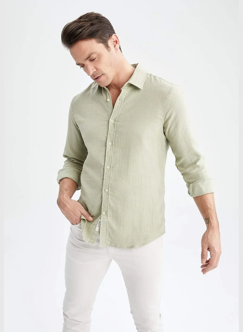 DeFacto Modern Fit Long Sleeve Shirt