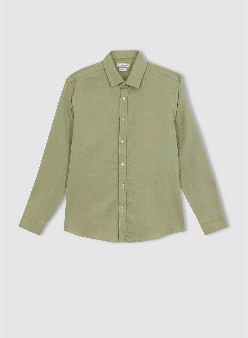 DeFacto Modern Fit Long Sleeve Shirt