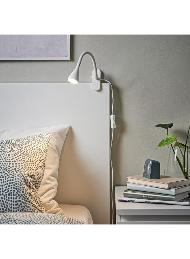 زبون مصباح LED بمشبك، أبيض - Image 2