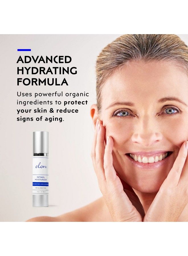 Elon Retinol Moisturizer Retinol Cream For Face W/Hyaluronic Acid Moisturizer Organic Moisturizer W/Vitamin A To Reduce Fine Lines & Anti Aging Moisturizer Suitable For All Skin Types (1.7 Oz)  - Image 4