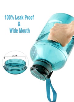 GEMFUL 3l Goal Large Water Bottle with Handle BPA Free Leakproof Motivational Big Sports Capacity Drink Jug  - Image 5