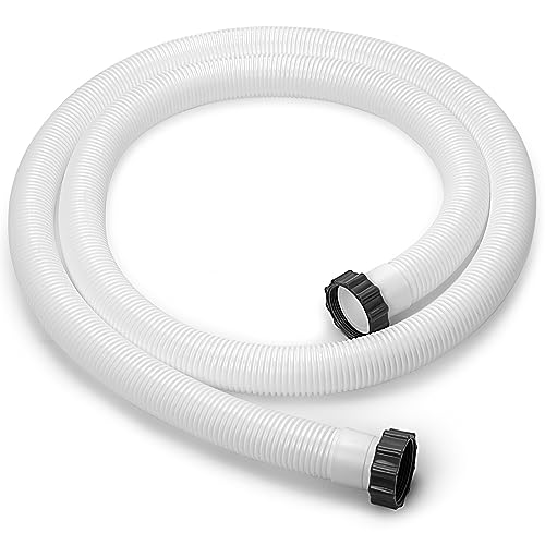 Sconva 1.5" Pool Pump Hose for Intex 1500 to 2500 GPH Filter Pumps, Sand Filters & Saltwater Systems, 26071RP 1.5 Inch Above Ground Pool Hose Part # 26001-9.8Ft Long - Image 1
